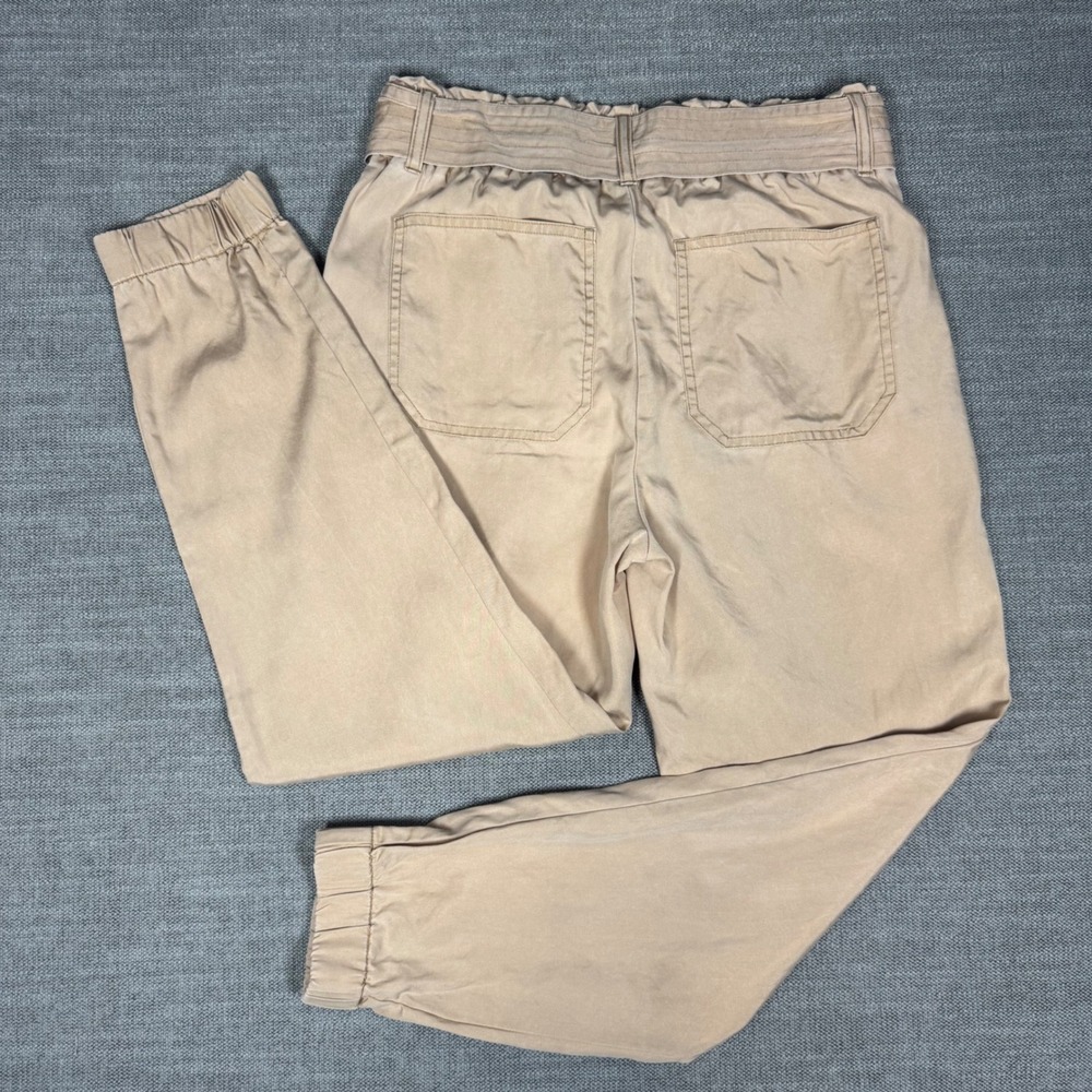 Abercrombie & Fitch Women's Beige Paperbag Waist Jogger Pants Size Small - Picture 4 of 10